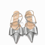Silver Bow Heels