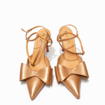 Gold Bow Heels