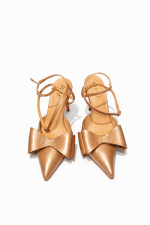 Gold Bow Heels