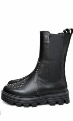 Black Boots with Studs - Image 2