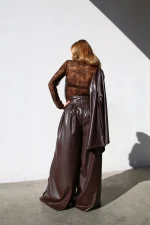 Brown Wide Pants - Image 2