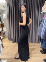 Long Black Dress - Image 3