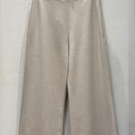 Beige Wide Leg Pants