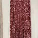 Red Design Long Skirt