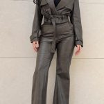 Cropped Blazer Khaki