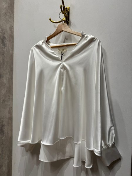 White Satin Blouse