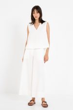 White Cotton Trousers