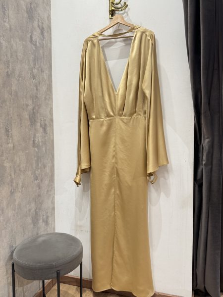 Gold Long Sleeve Dress