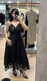 Black Dress with Cut Outs