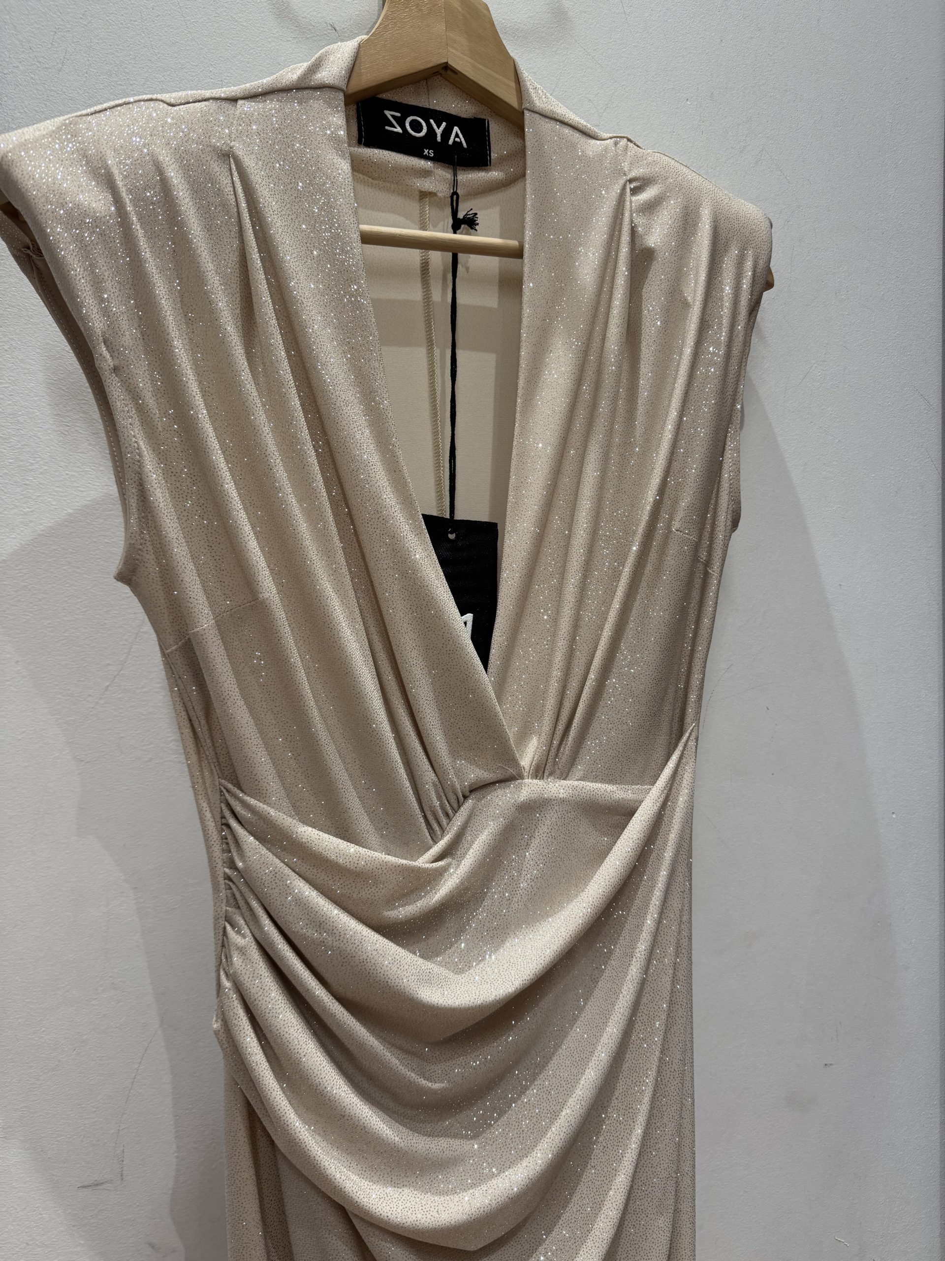 IMG_5801 Cream Sparkle Dress - Image 1