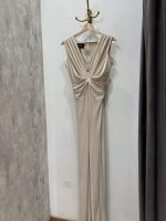 Cream Sparkle Knot Dress