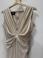 Cream Sparkle Knot Dress - Image 2
