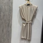 Cream Sparkle Cutout Dress