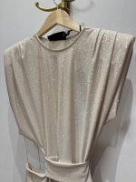 Cream Sparkle Cutout Dress - Image 2