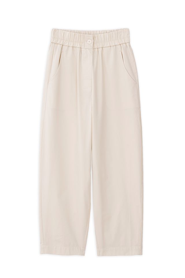 68YOdPlw Cream Barrel Pants - Image 1