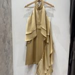 Gold Dress Ruffles