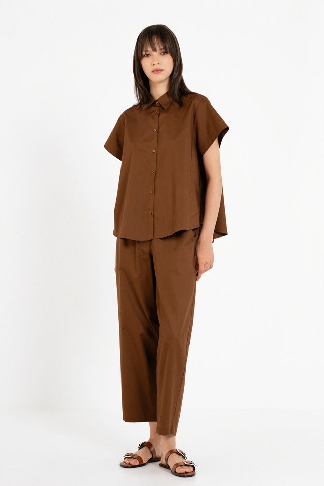 U7kcHq-g Brown Barrel Pants - Image 1