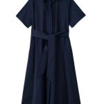 Navy Short Sleeve Dress