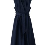 Blue Navy Wrap Dress